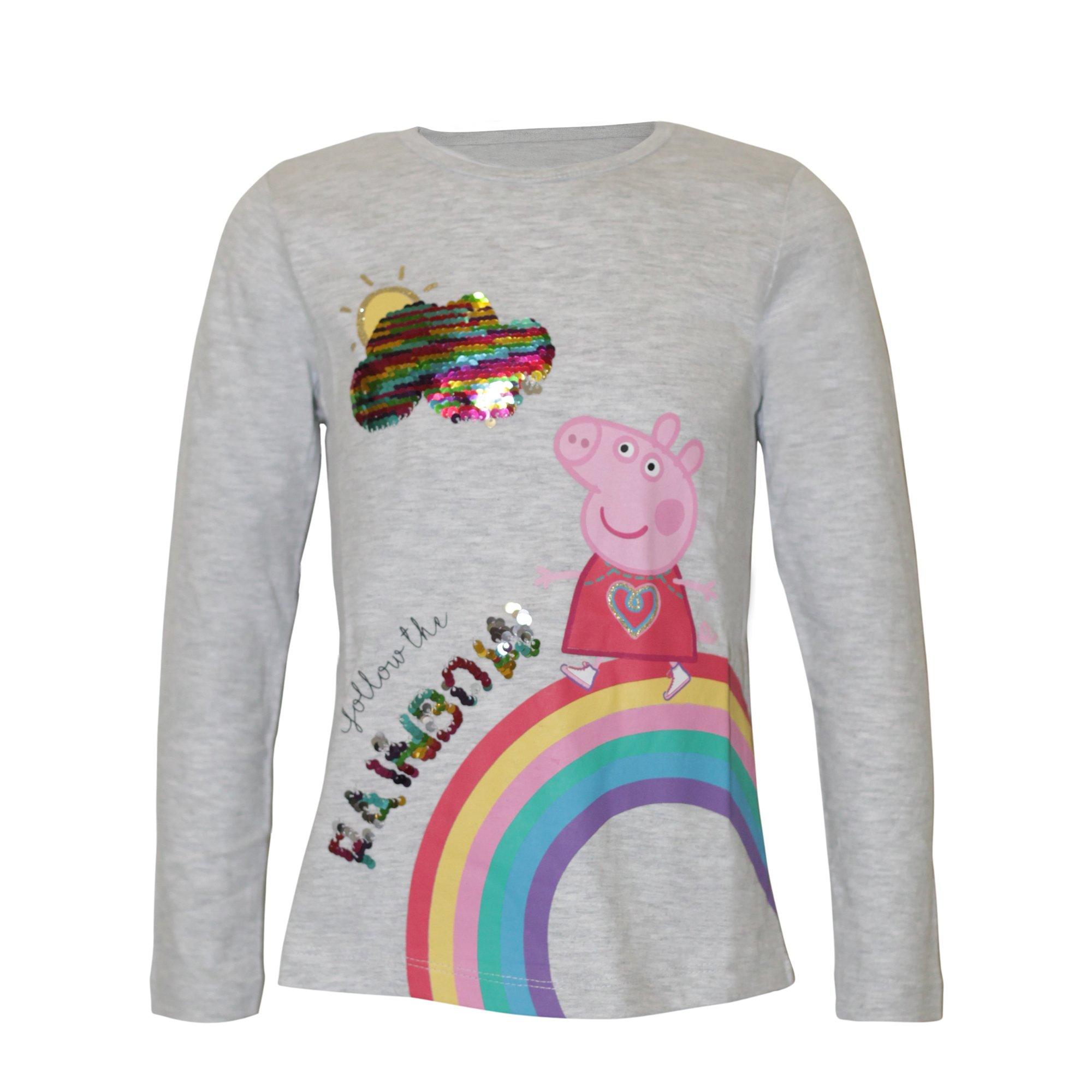 Image of Peppa Pig Follow The Rainbow TShirt - 116