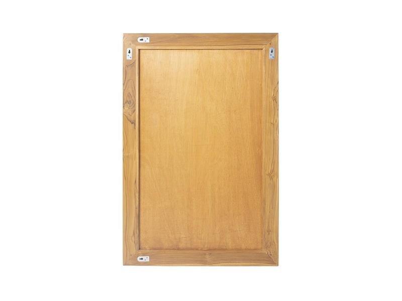 Vente-unique Spiegel rechteckig - Helles Teakholz - 60 x 90 cm - AMLAPURA  