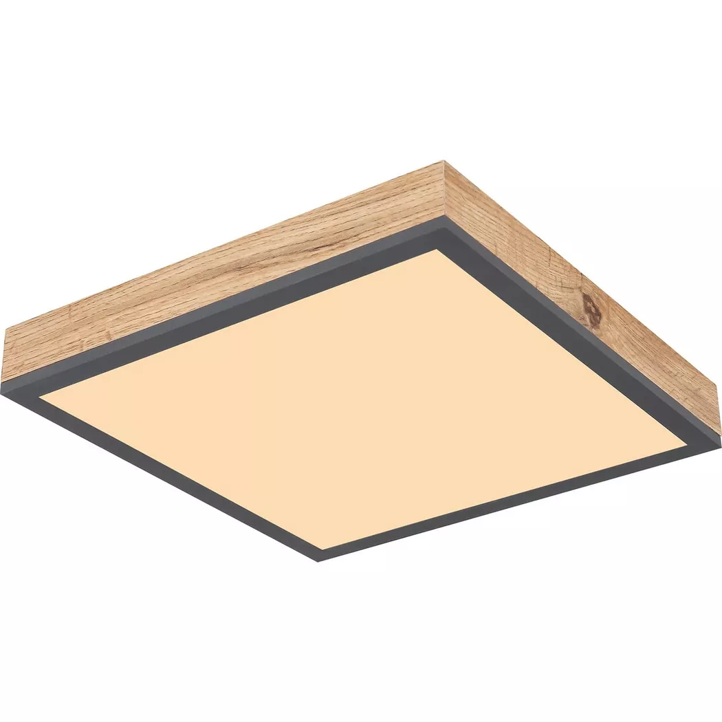 mutoni – Deckenleuchte Doro Aluminium Graphit LED 30×30, One Size, Multicolor