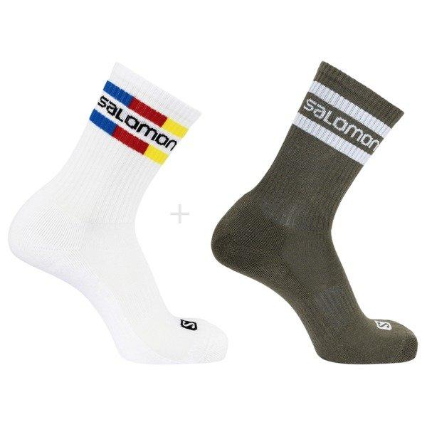 Image of Salomon Socken 365 Crew 2-pack Unisex Multicolor 36-38