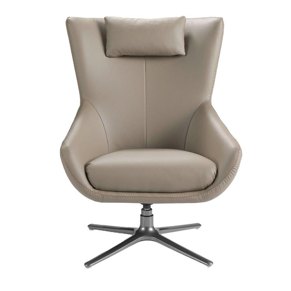 ANGEL CERDA Fauteuil pivotant en similicuir  