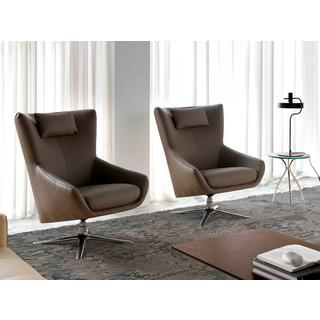 ANGEL CERDA Fauteuil pivotant en similicuir  