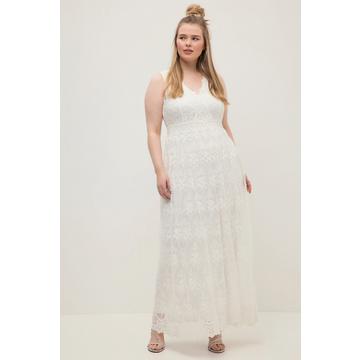 Abito da sposa smanicato con pizzo e scollo a V