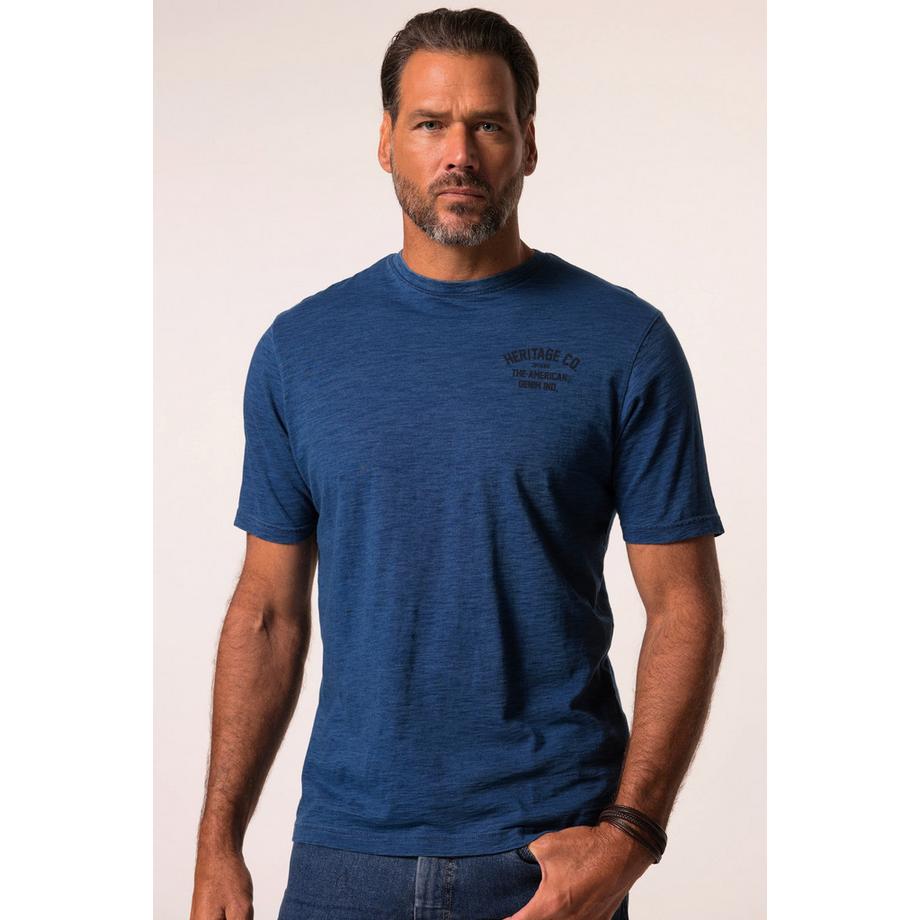 JP1880 T-shirt Mezza Manica Ricamo sul Petto Look Vintage  