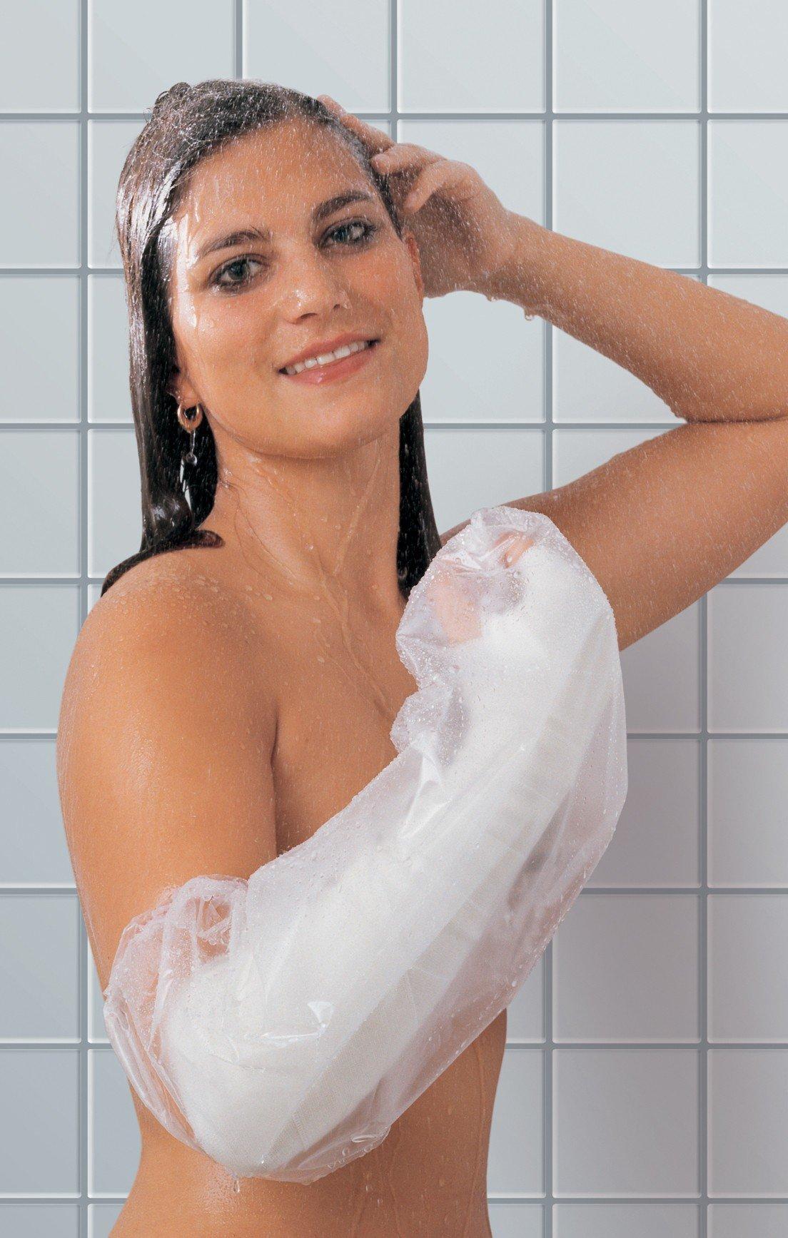 Image of Aquabella - Gipsschutz Duschverband, Wiederverwendbar, Erwachsene Oder Kinder Unisex Schwarz Bedruckt ONE SIZE