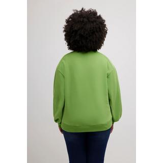 Ulla Popken  Sweatshirt, Kängurutasche, Oversized, Stehkragen, Langarm 