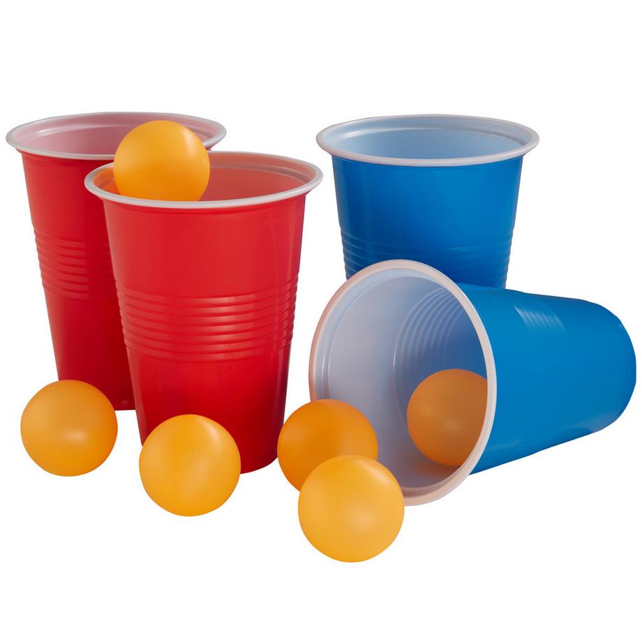 Tectake  Aluminium Bierpongtisch BeerWars I mit LED-Beleuchtung klappbar und höhenverstellbar 