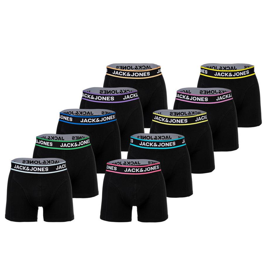 Boxer Uomini Confezione da 10 Stretch-JACLIMES SOLID TRUNKS 10 PACK