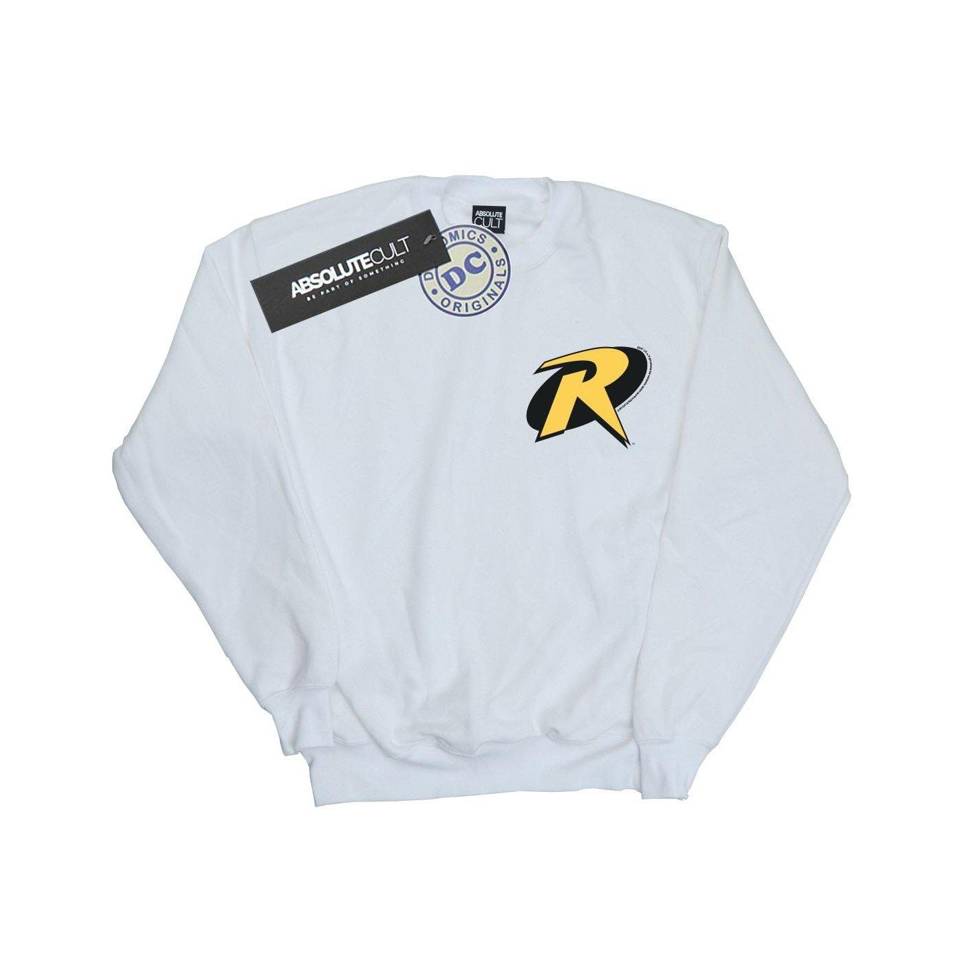 Image of Batman Robin Logo Sweatshirt Jungen Weiss 128