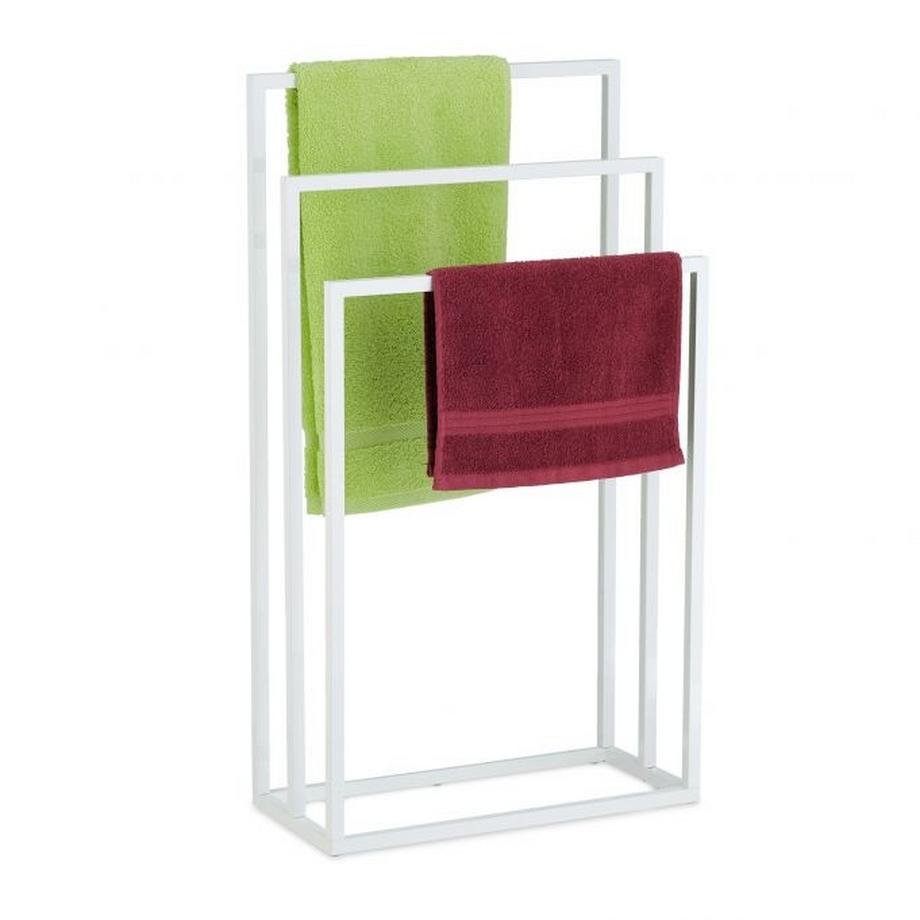 Portasciugamani bianco a 3 barre