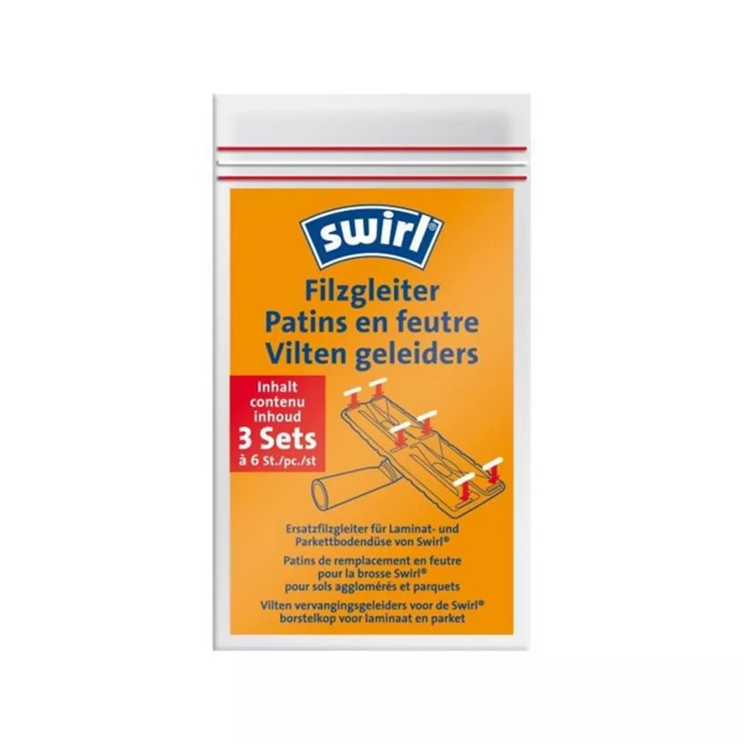 Swirl – Ersatz-Filzgleiter für Parkettdüse, Orange