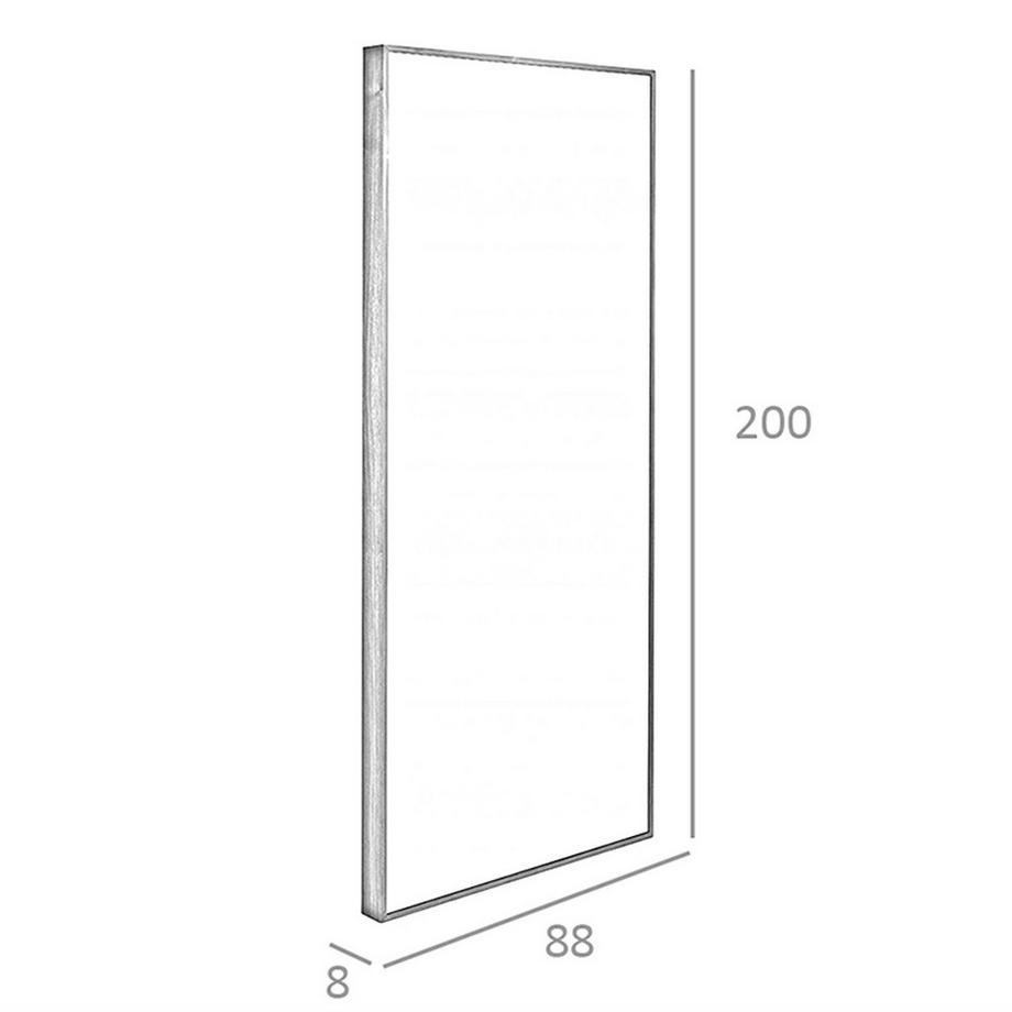 ANGEL CERDA Miroir mural rectangulaire noyer  