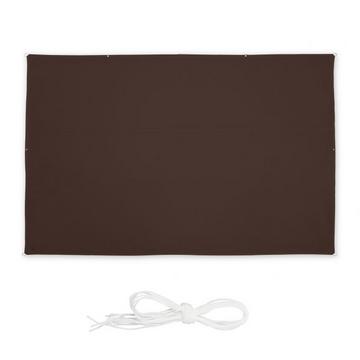 Voile d'ombrage rectangulaire marron