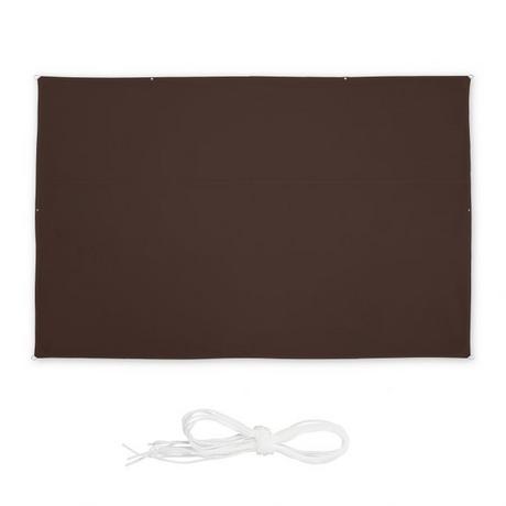 B2X Voile d'ombrage rectangulaire marron  