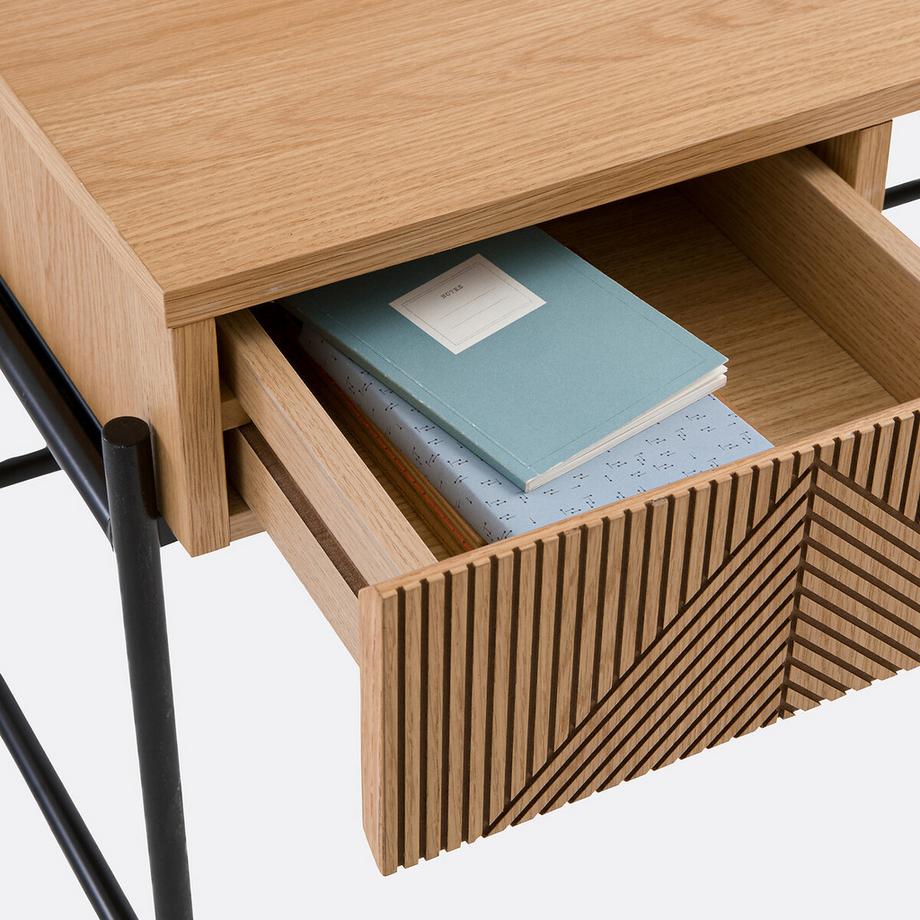 La Redoute Intérieurs Schreibtisch Lodge mit 2 Schubladen  