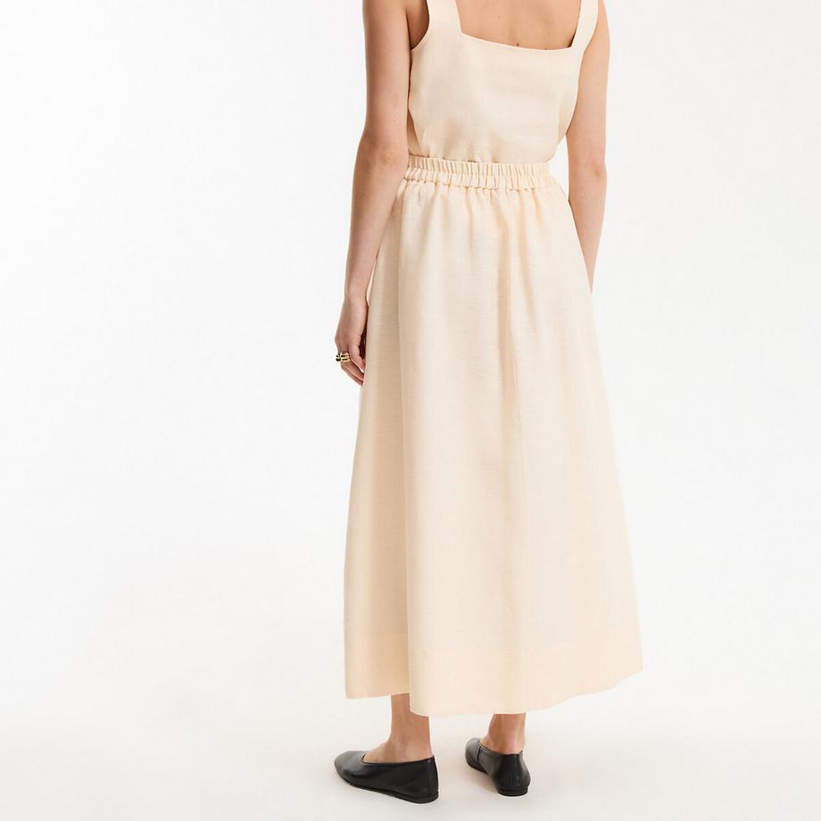La Redoute Collections Gonna lunga svasata in lino  