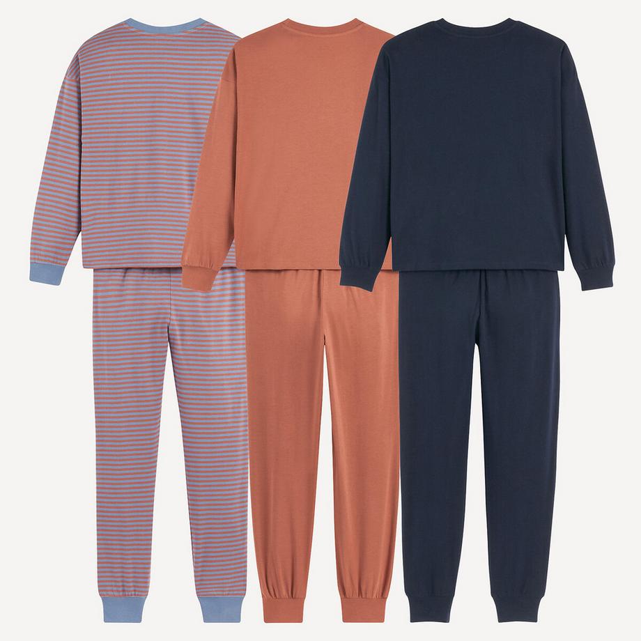 La Redoute Collections  3er-Set Pyjamas aus Baumwolljersey 