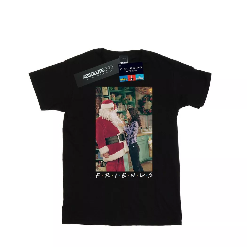 Friends - Chandler Claus TShirt, für Damen, Schwarz, Größe S