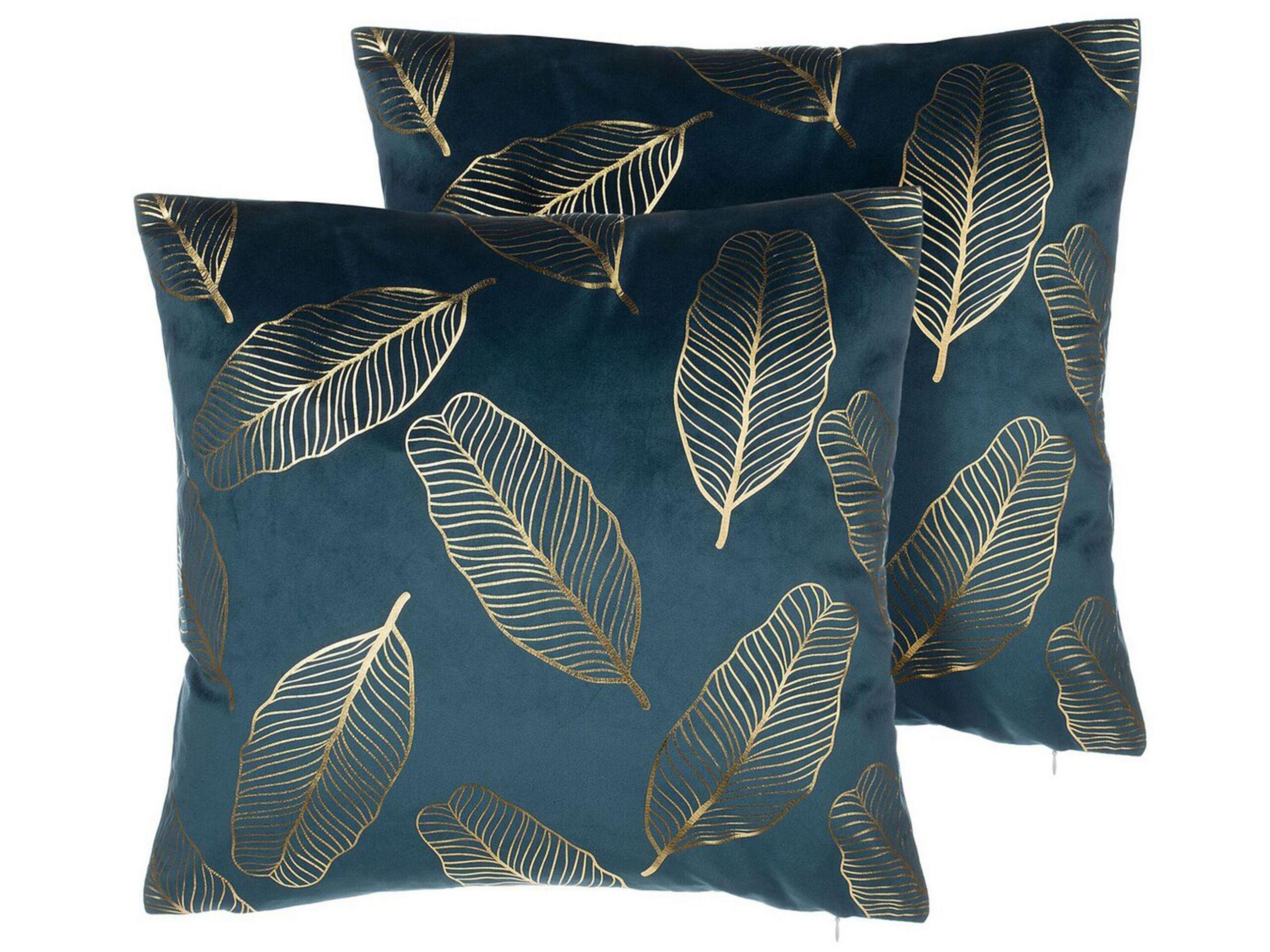 Image of Kissen 2er Set aus Samtstoff Modern FREESIA Kissen 2er Set aus Samtstoff Modern FREESIA