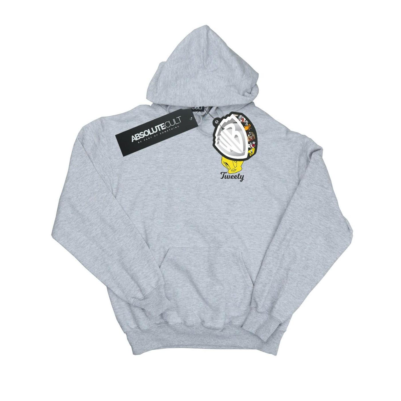 Image of Tweety Pie Head Kapuzenpullover Herren Grau S