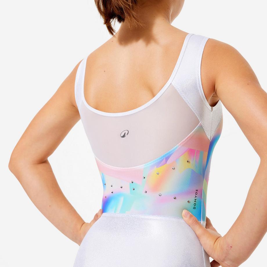 DOMYOS  Justaucorps gymnastique sans manches polyester 