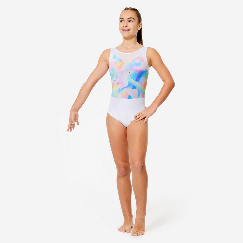 DOMYOS  Justaucorps gymnastique sans manches polyester 