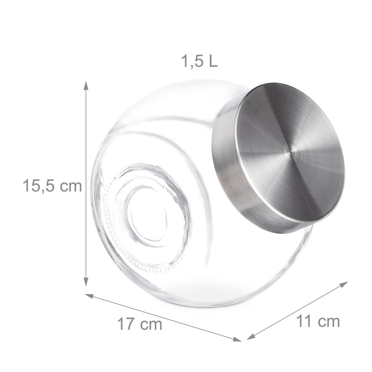 B2X Boîtes de bonbons, paquet de 6, 1,5 L  