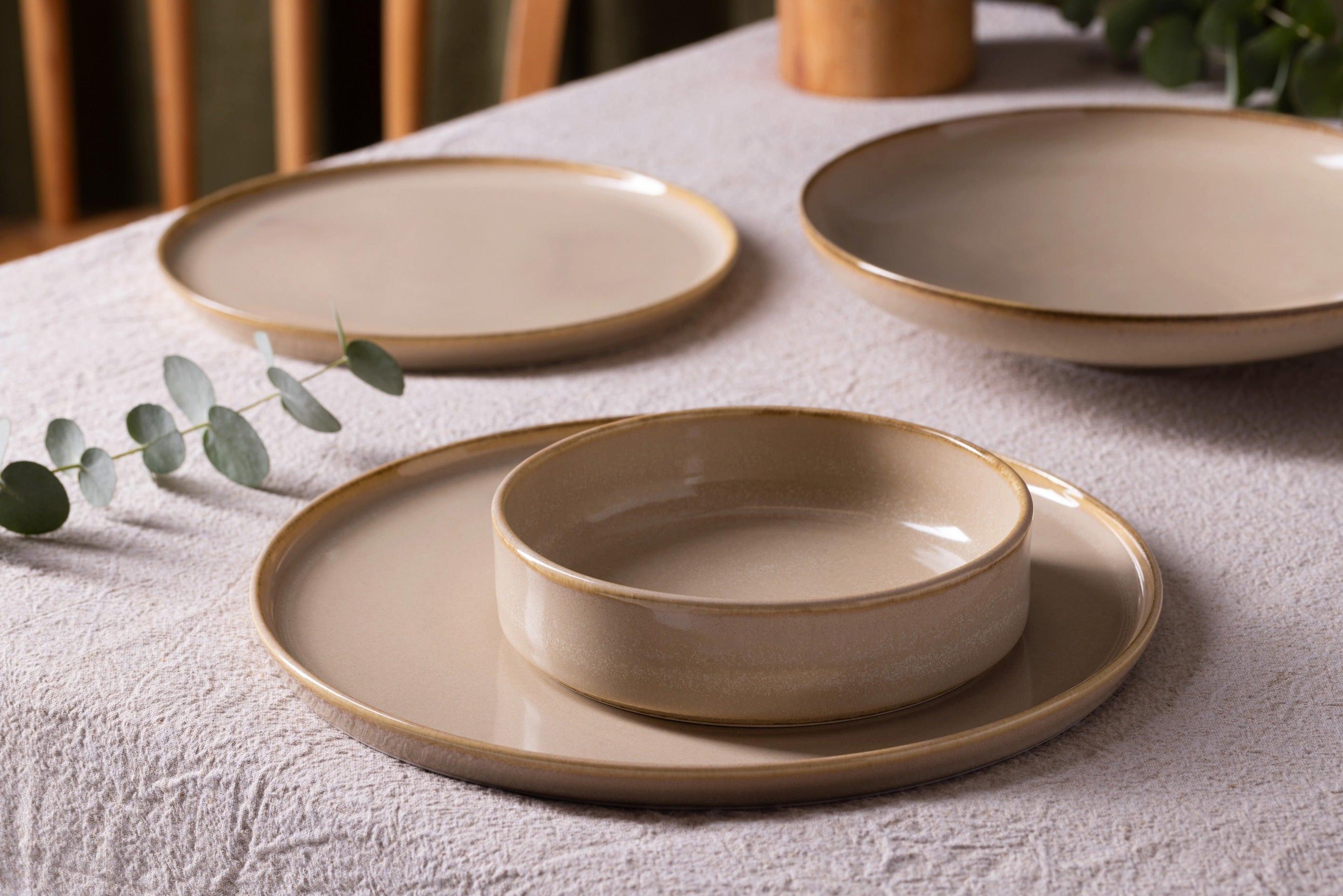 Bonna Assiettes - Sand Hygge -  Porcelaine - lot de 6  