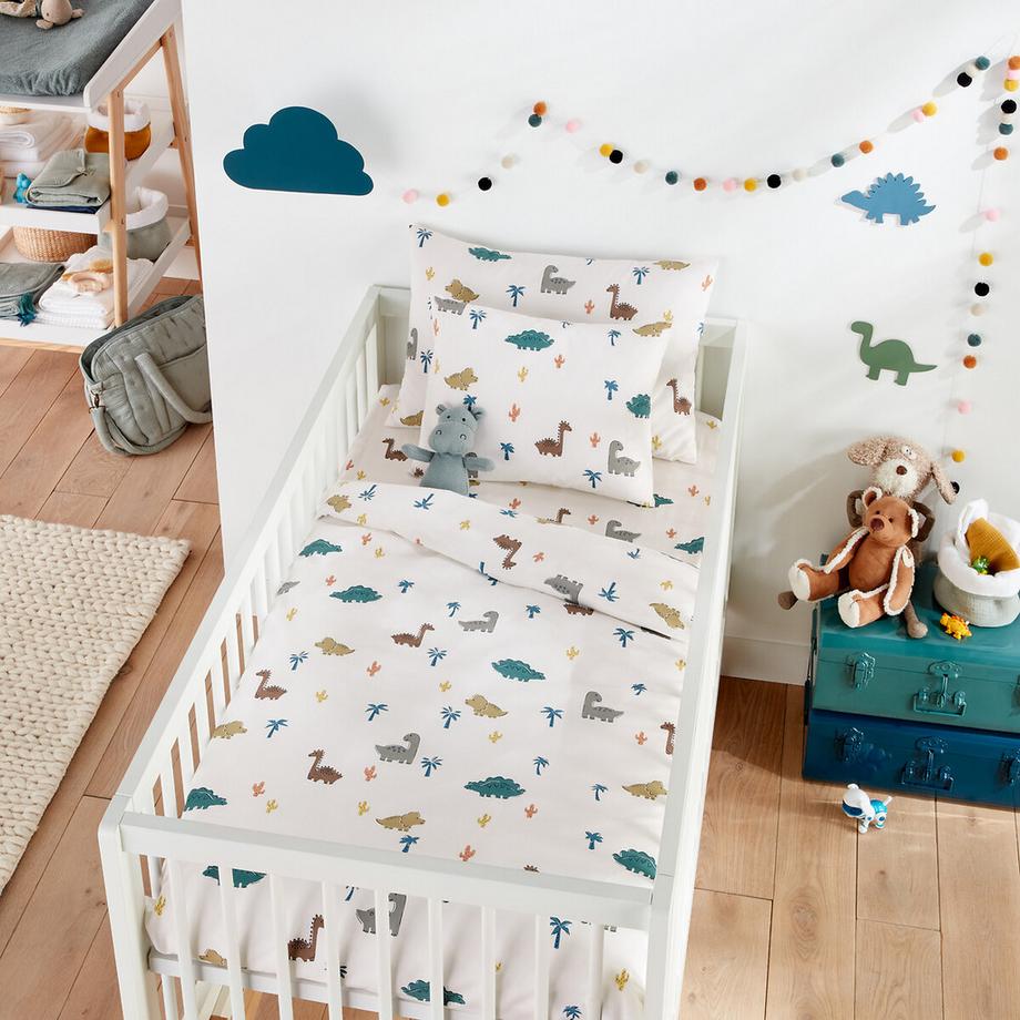 La Redoute Intérieurs Drap-housse Bébé Dino Pop Coton  