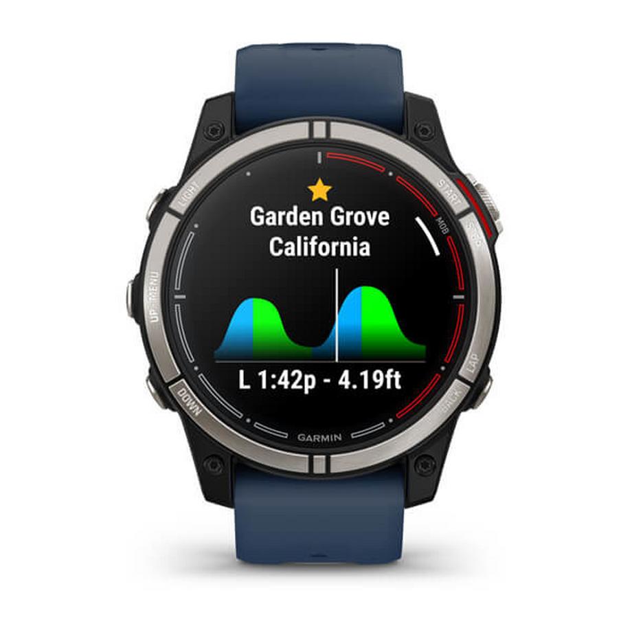 GARMIN  Quatix 7 3,3 cm (1.3") AMOLED 47 mm Digital 416 x 416 Pixel Touchscreen Blau WLAN GPS 