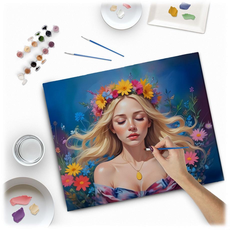 B2X Peinture par numéros 40x50 cm Massido Portrait de femme  