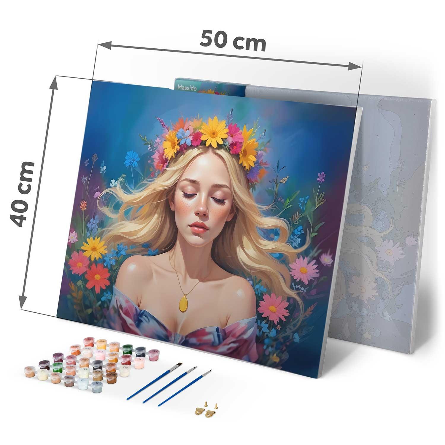 B2X Malen nach Zahlen 40x50 cm Massido Porträt einer Frau  