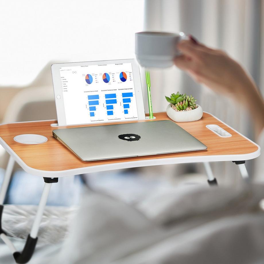 Northix Tavolino da letto pieghevole per laptop  