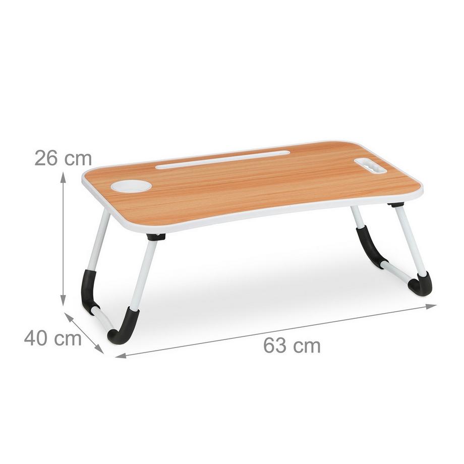 Northix Tavolino da letto pieghevole per laptop  
