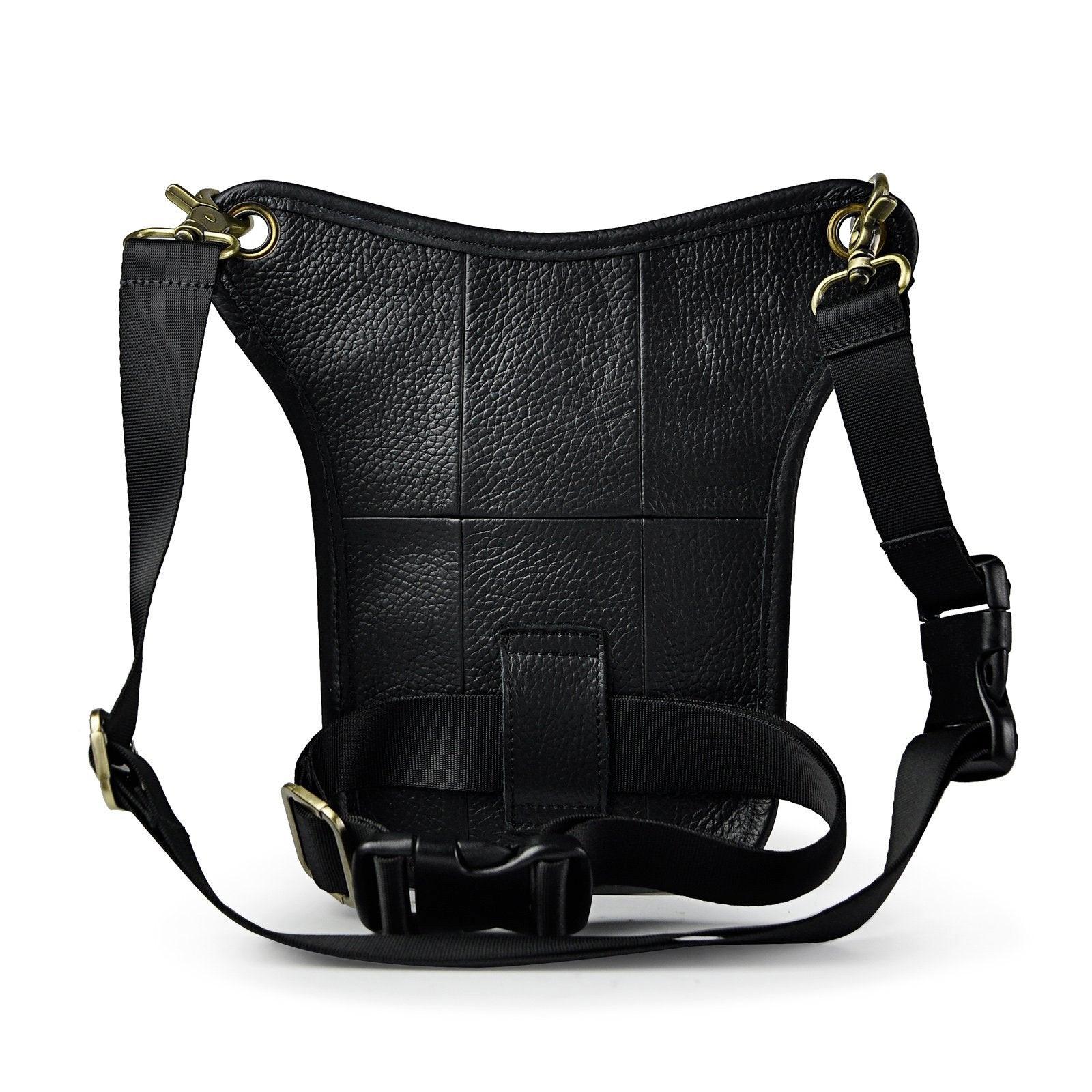 Only-bags.store Echtes Leder Bein Tasche Reise Hüfttasche Wandern Klettern Oberschenkel Tasche  