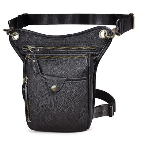Only-bags.store Echtes Leder Bein Tasche Reise Hüfttasche Wandern Klettern Oberschenkel Tasche  