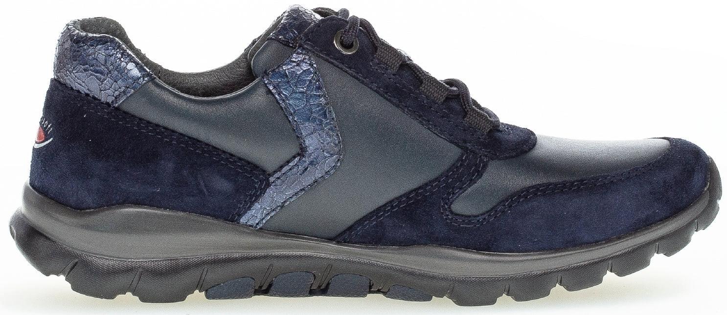 Image of 76.969.56 - Leder Wandersneaker Damen Blau 37