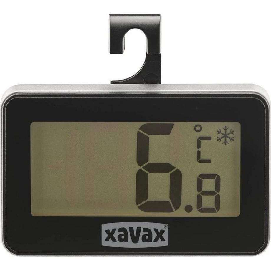 Xavax  XAVAX Thermometer Digital für Kühlschrank mit Gefrierfach, Schwarz 