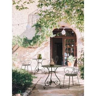 mutoni Table de jardin Etienne ronde 70x70 forêt  