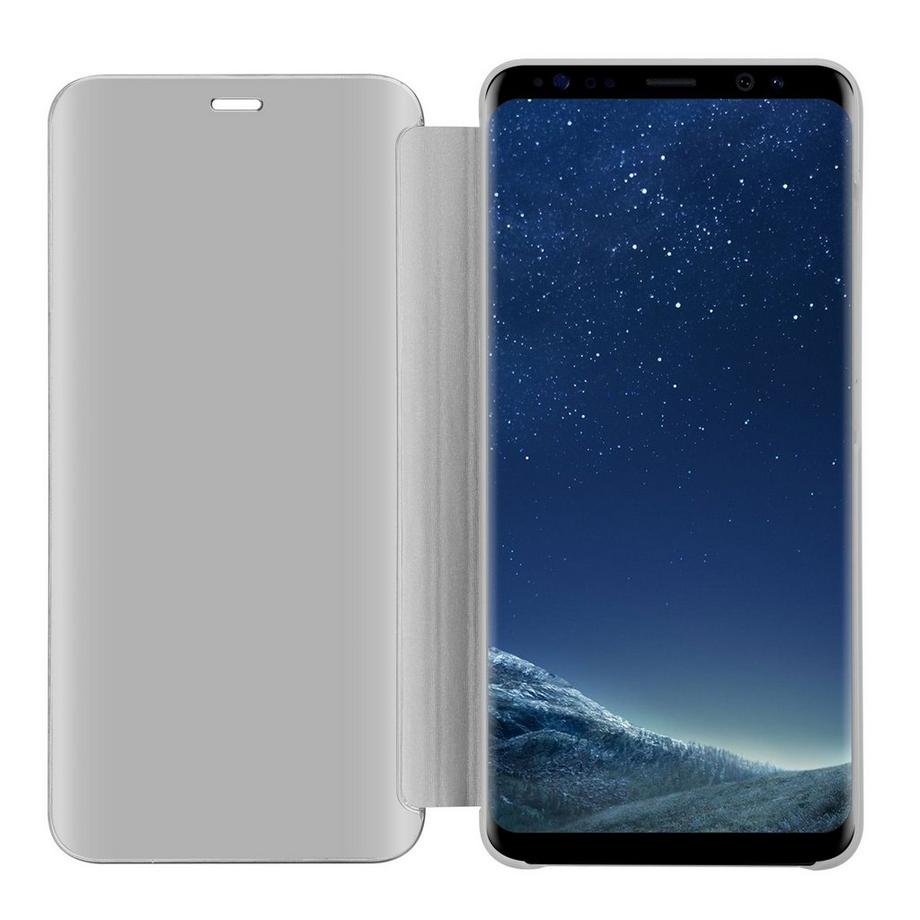 Cadorabo  Housse compatible avec Samsung Galaxy S8 - Clear View étui de protection miroir avec fonction de support Protection à 360 degrés 
