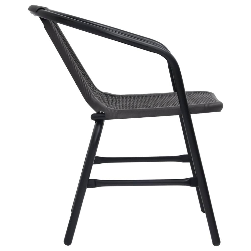 VidaXL Chaise de jardin acier  