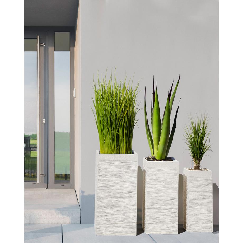 Beliani Vaso per piante en Fibra d'argilla Classico DION  