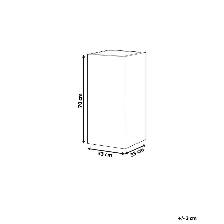 Beliani Vaso per piante en Fibra d'argilla Classico DION  