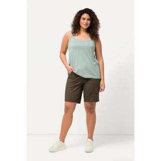 Ulla Popken  Cargo-Bermuda, Komfortbund, 4-Pocket-Schnitt 