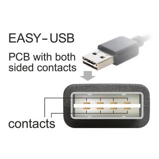 DeLock  1m USB 2.0 A - micro-B m/m USB Kabel USB A Micro-USB B Schwarz 