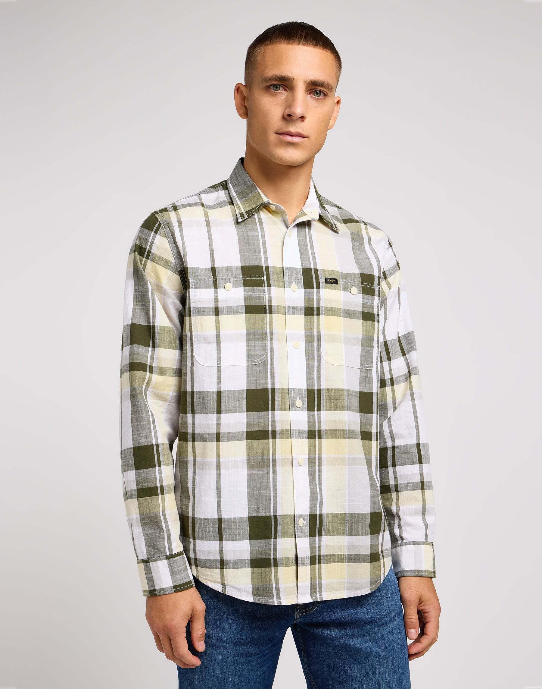 Image of Hemden Worker Shirt 2.0 Herren Grün S