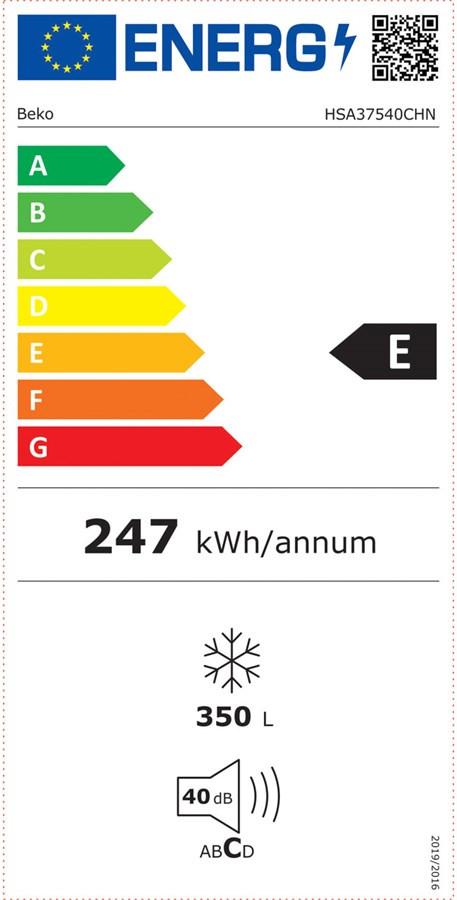 Beko Congelatore HSA37540CHN  