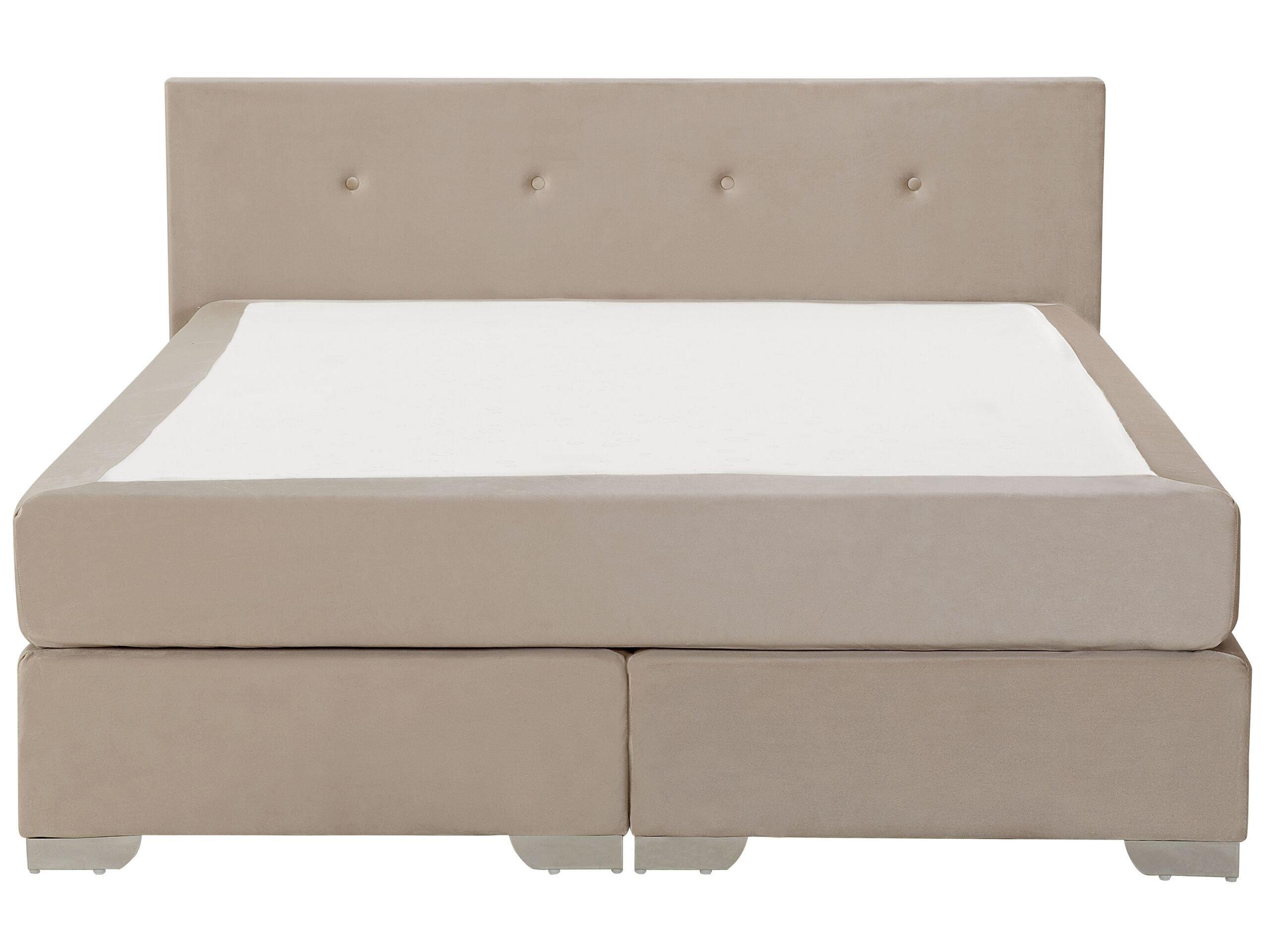 Beliani Boxspring Bett aus Samtstoff Modern CONSUL  