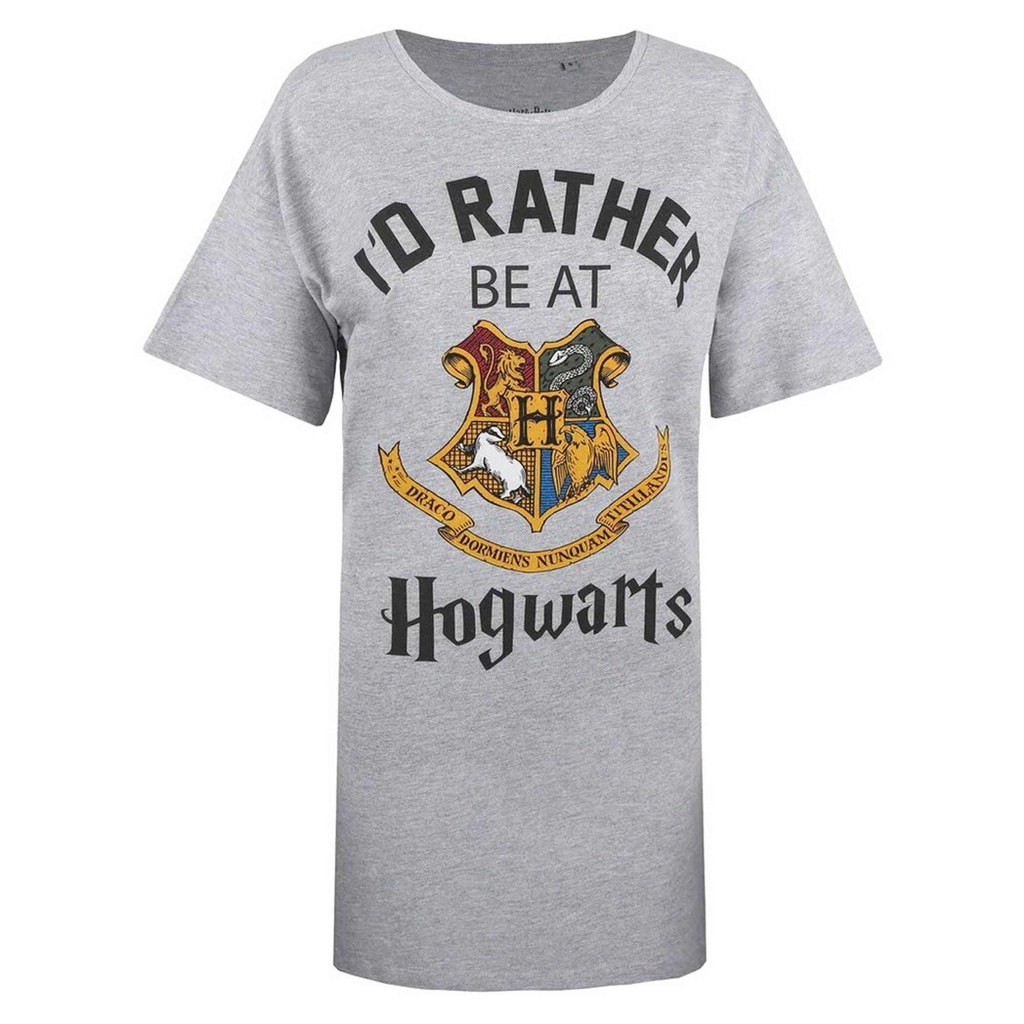 Harry Potter  I'd Rather Be At Hogwarts Nachthemd 