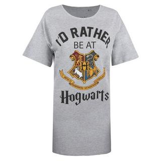 Harry Potter  I'd Rather Be At Hogwarts Nachthemd 